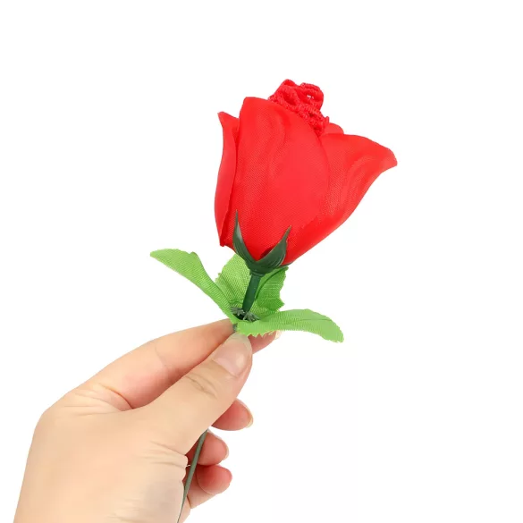 Panty Rose - tanga spodnje hlačke - skrita v cvetu - rdeča (S-L)