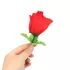 Panty Rose - tanga spodnje hlačke - skrita v cvetu - rdeča (S-L)