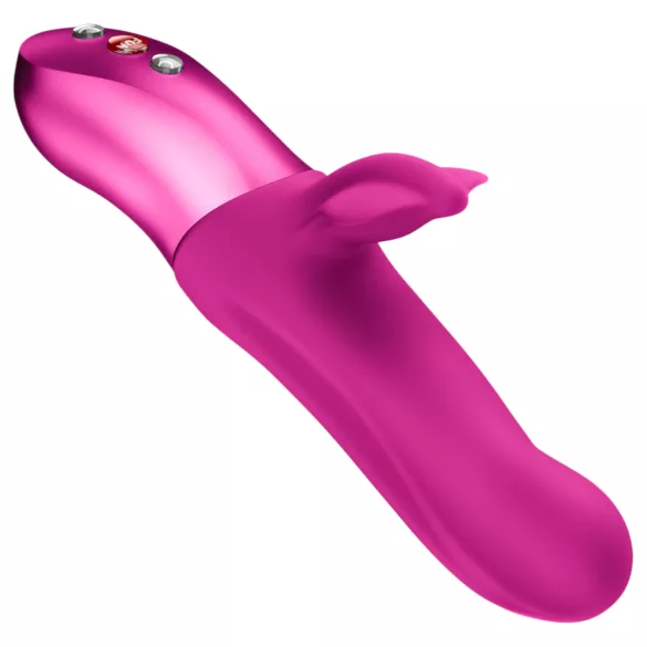 Fun Factory Bi Stronic Fusion - vibracijski dildo z nastavkom za klitoris (roza)