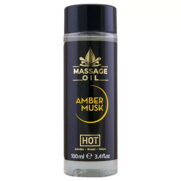 HOT - masažno olje za nego kože - jantar mošus (100 ml)