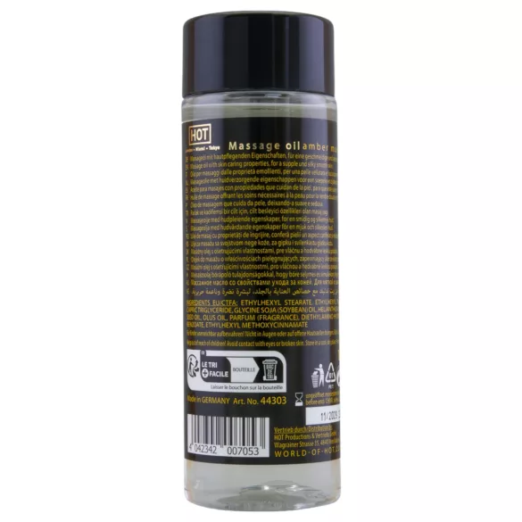 HOT - masažno olje za nego kože - jantar mošus (100 ml)