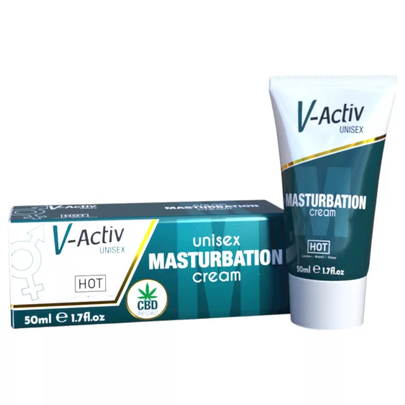 Hot V-Active - stimulativna uniseks masturbacijska krema (50 ml)