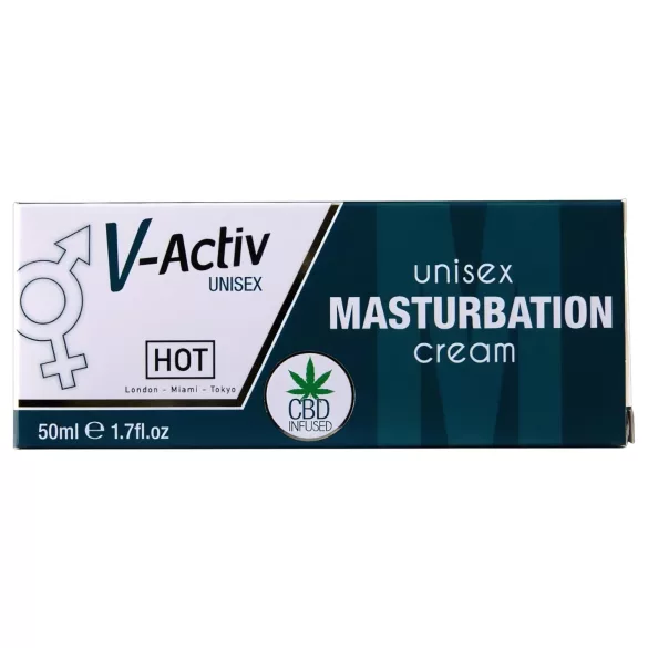 Hot V-Active - stimulativna uniseks masturbacijska krema (50 ml)