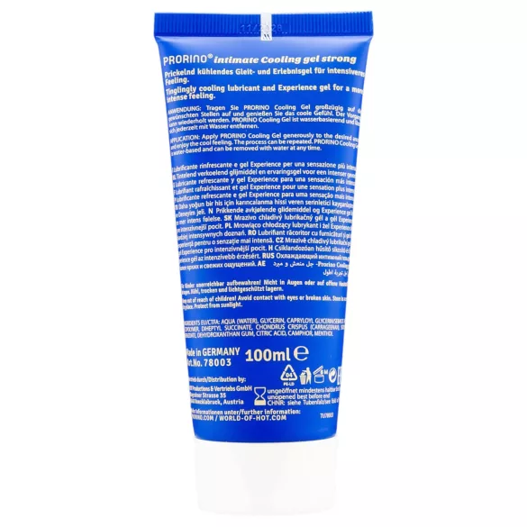 HOT Prorino - intim gel za moške - močno hlajenje - 100 ml