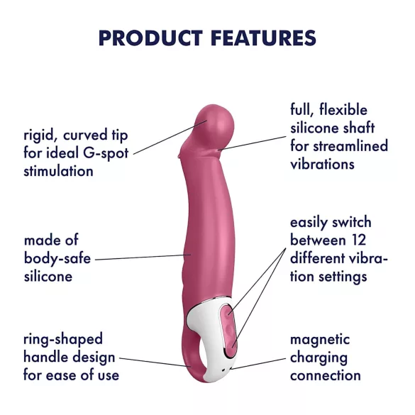 Satisfyer Petting Hippo - vibrator na polnjenje - vodoodporen - roza