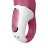 Satisfyer Petting Hippo - vibrator na polnjenje - vodoodporen - roza