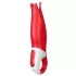 Satisfyer Power Flower - vibracijski masažer na akumulator, vodenoodporen (rdeč)