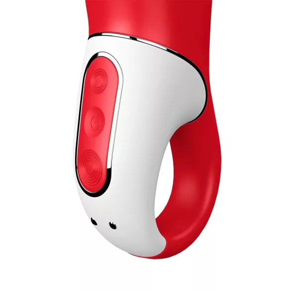 Satisfyer Power Flower - vibracijski masažer na akumulator, vodenoodporen (rdeč)