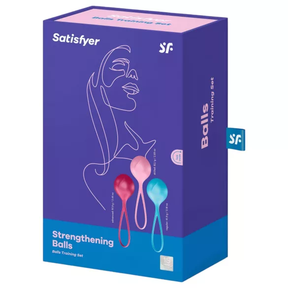 Satisfyer - gejša kroglice - komplet 3 kosov