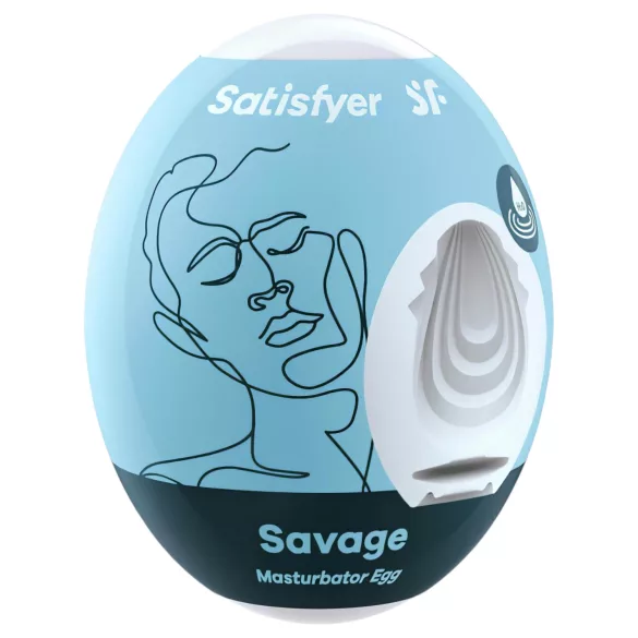 Satisfyer Egg Savage - masturbator za moške - jajček - 1 kos
