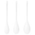 Satisfyer Yoni Power 1 - set belih gejšinih kroglic (3 deli)