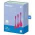 Satisfyer - japonske kroglice set - 3-delni - rdeča