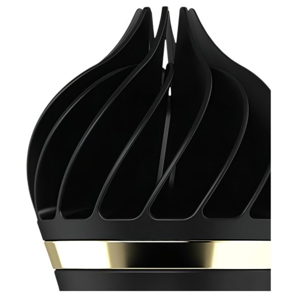 Satisfyer Sweet Treat - polnilni vibrator za klitoris z vrtečo glavico - črna