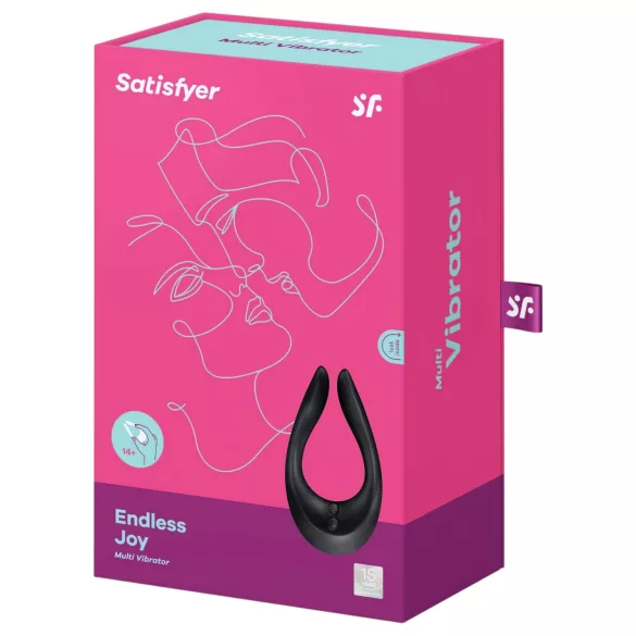Satisfyer Endless Joy - akumulatorski, vodoodporni partnerski vibrator (črn)