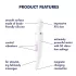 Satisfyer Wand-er Woman - vodoodporni masažni vibrator (bel)