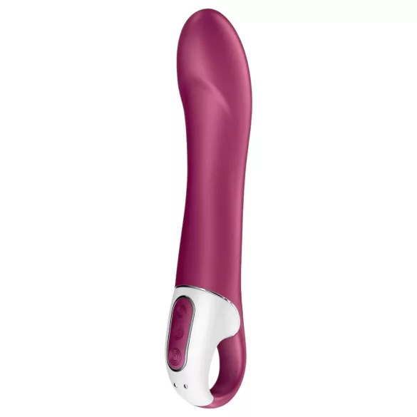 Satisfyer Big Heat - akumulatorski, grelni vibrator za G-točko (rdeč)