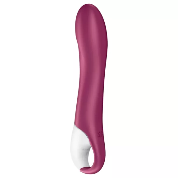 Satisfyer Big Heat - akumulatorski, grelni vibrator za G-točko (rdeč)
