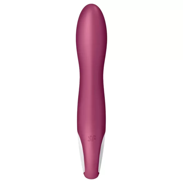 Satisfyer Big Heat - akumulatorski, grelni vibrator za G-točko (rdeč)