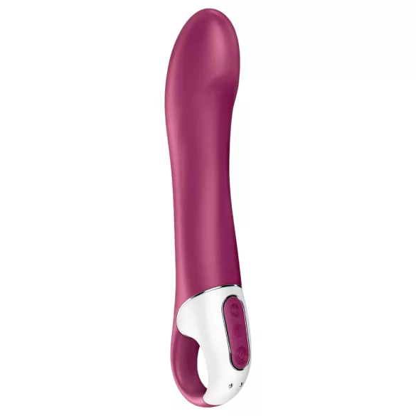 Satisfyer Big Heat - akumulatorski, grelni vibrator za G-točko (rdeč)