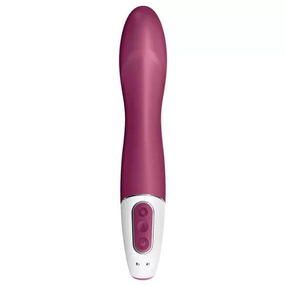 Satisfyer Big Heat - akumulatorski, grelni vibrator za G-točko (rdeč)