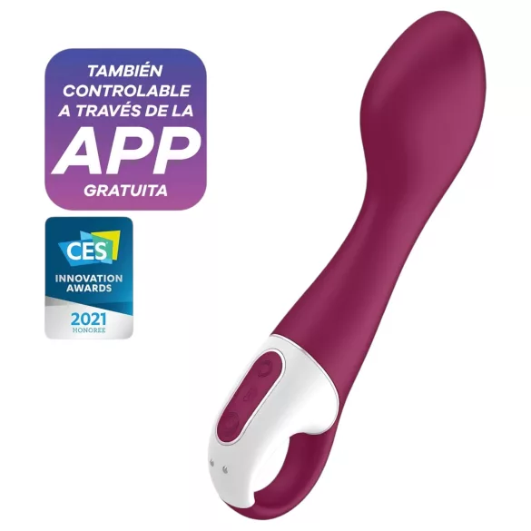 Satisfyer Hot Spot - G-točka vibrator s segrevanjem akumulatorski rdeč