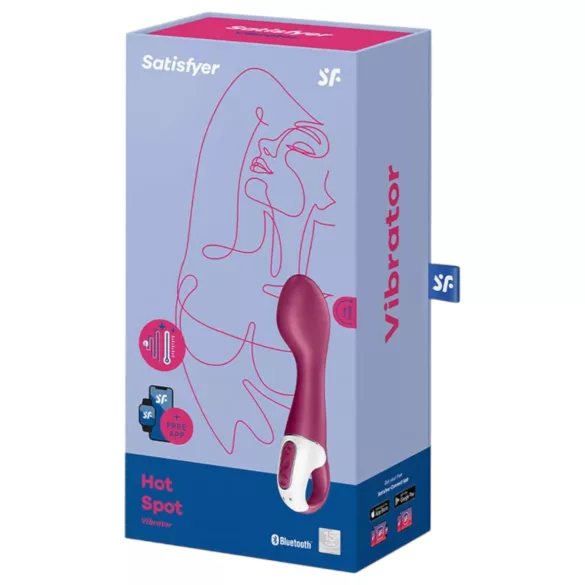 Satisfyer Hot Spot - G-točka vibrator s segrevanjem akumulatorski rdeč