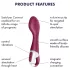 Satisfyer Hot Spot - G-točka vibrator s segrevanjem akumulatorski rdeč