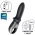 Satisfyer Hot Passion - aplikacijsko voden ogrevani analni vibrator (črn)