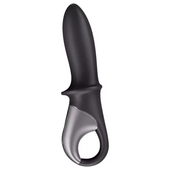 Satisfyer Hot Passion - aplikacijsko voden ogrevani analni vibrator (črn)