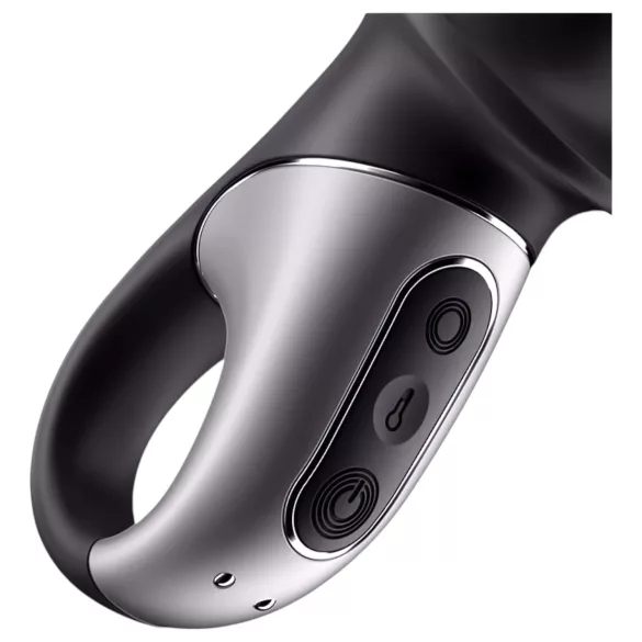 Satisfyer Hot Passion - aplikacijsko voden ogrevani analni vibrator (črn)