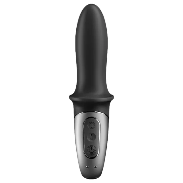 Satisfyer Hot Passion - aplikacijsko voden ogrevani analni vibrator (črn)