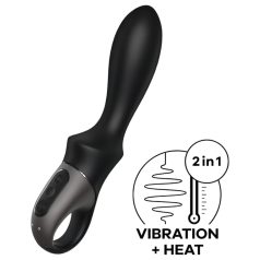   Satisfyer Heat Climax - analni vibrator s segrevanjem - pameten - črna