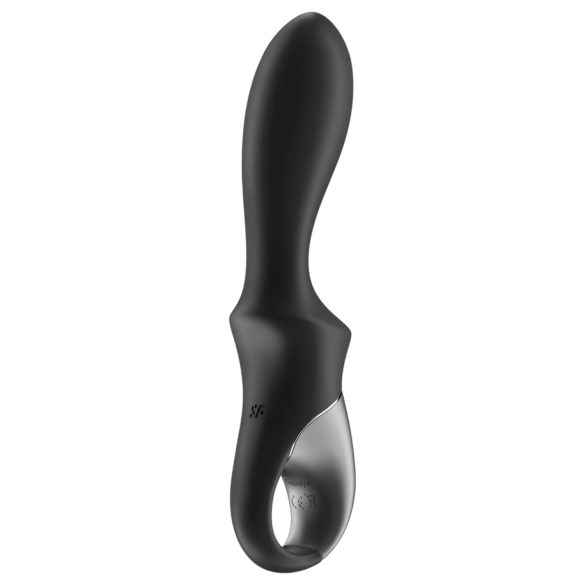 Satisfyer Heat Climax - analni vibrator s segrevanjem - pameten - črna