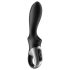 Satisfyer Heat Climax - analni vibrator s segrevanjem - pameten - črna