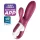 Satisfyer Hot Bunny - vibrator za klitoris s segajočo ročico - grelna funkcija