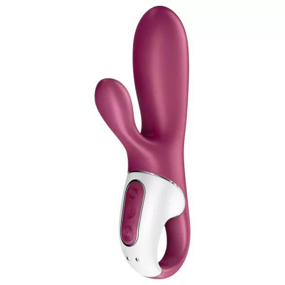 Satisfyer Hot Bunny - vibrator za klitoris s segajočo ročico - grelna funkcija