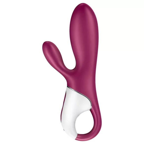 Satisfyer Hot Bunny - vibrator za klitoris s segajočo ročico - grelna funkcija