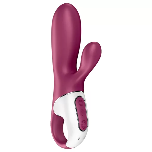 Satisfyer Hot Bunny - vibrator za klitoris s segajočo ročico - grelna funkcija
