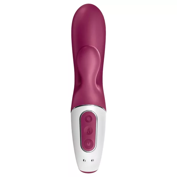 Satisfyer Hot Bunny - vibrator za klitoris s segajočo ročico - grelna funkcija