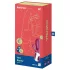 Satisfyer Hot Bunny - vibrator za klitoris s segajočo ročico - grelna funkcija