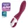 Satisfyer Heated Thrill - aplikacijsko vodeni grelni vibrator (rdeč)