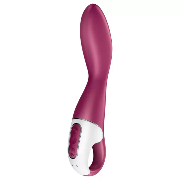 Satisfyer Heated Thrill - aplikacijsko vodeni grelni vibrator (rdeč)