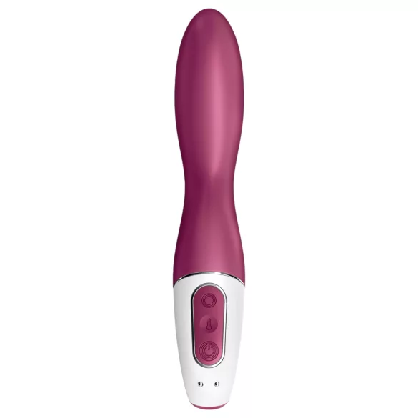 Satisfyer Heated Thrill - aplikacijsko vodeni grelni vibrator (rdeč)