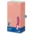Satisfyer Heated Thrill - aplikacijsko vodeni grelni vibrator (rdeč)