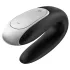 Satisfyer Double Fun - vibrator za pare - vodoodporen, pameten - črn