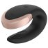 Satisfyer Double Love - pametni, brezžični parni vibrator (črna)