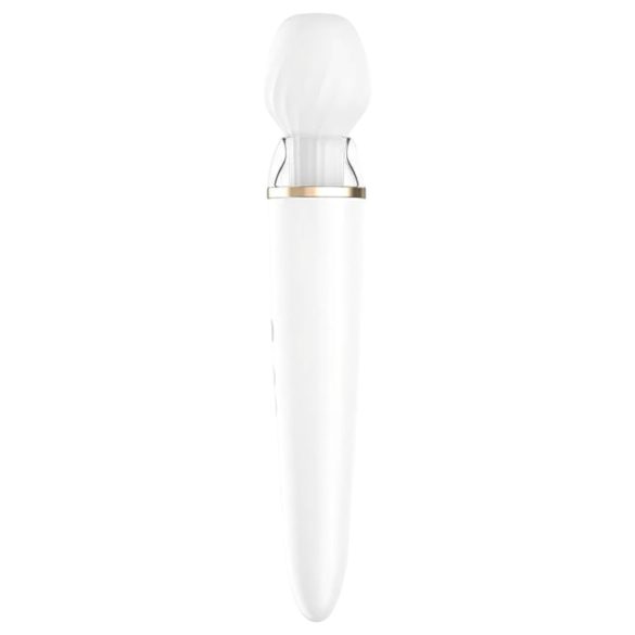 Satisfyer Double Wand-er - pametni masažni vibrator (bela)
