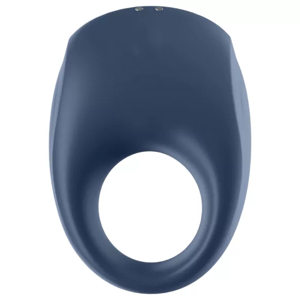 Satisfyer Strong One - vibracijski obroček za penis z upravljanjem prek aplikacije, za moške (moder)