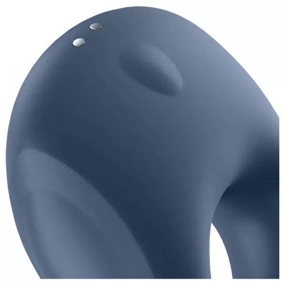 Satisfyer Strong One - erekcijski obroč z vibracijami - modra