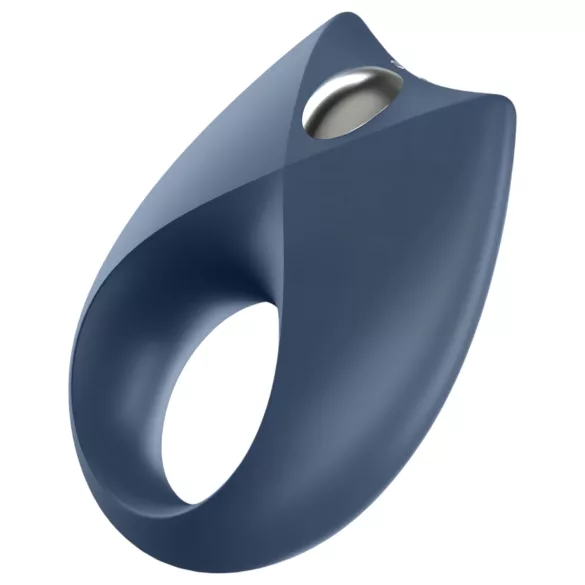 Satisfyer Royal One - aplikacijsko voden vibracijski obroček za penis za moške (moder)